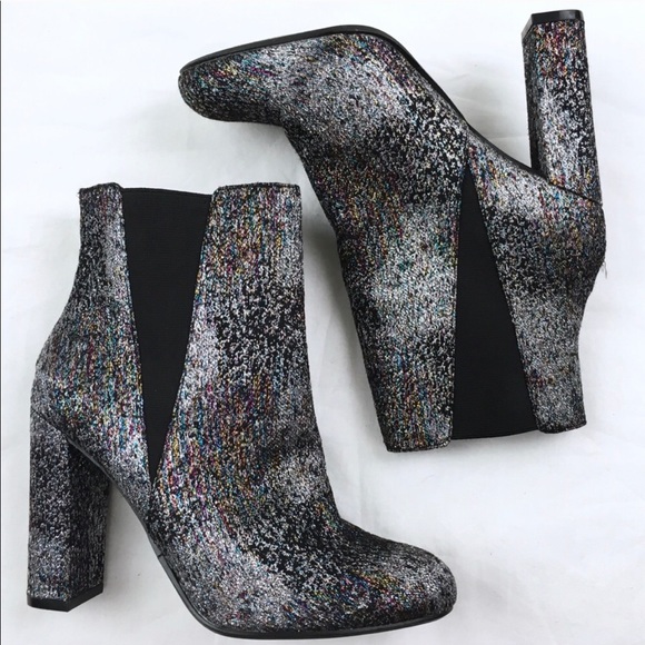 steve madden glitter ankle boots